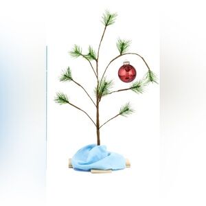 Charlie Brown Christmas Tree with Linus's Blanket